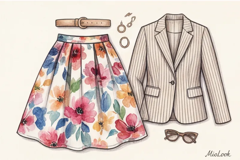 Флористика и геометрия: правила сочетания разных принтов в одном образе - 8