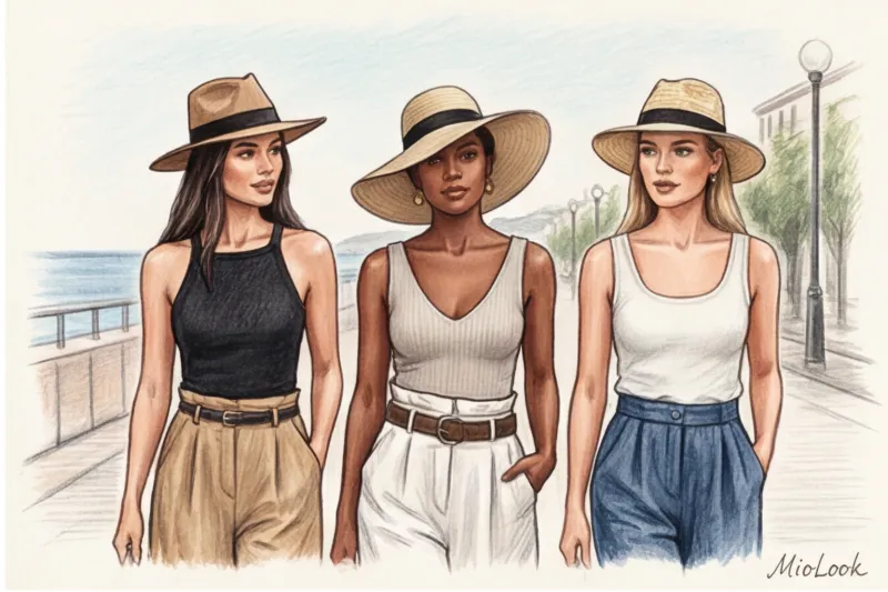 Летние шляпы и панамы: выбор идеального головного убора по типу лица - 3