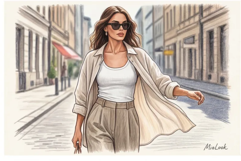 Многослойность летом: дышащие ткани и легкие накидки для стильных образов в жару - 7