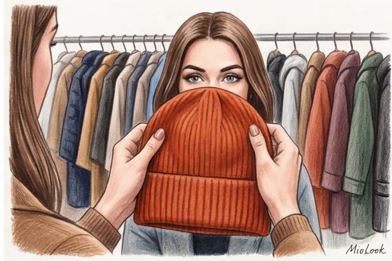 Как подобрать цвет шапки к верхней одежде и лицу - 6