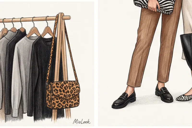 Акцентные аксессуары: как добавить принт в образ с помощью сумок, обуви и платков - 8