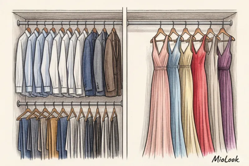 Гардеробная для двоих: как разделить пространство для него и для нее - 5