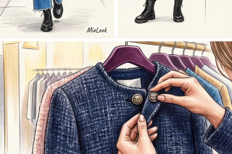 Твидовый жакет в стиле Шанель: как носить классику, чтобы не выглядеть старомодно - 5