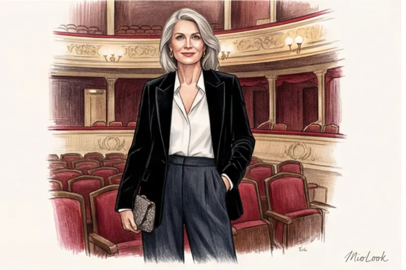 Нарядная одежда для женщин 50 лет: что надеть на свадьбу, юбилей или в театр - 4