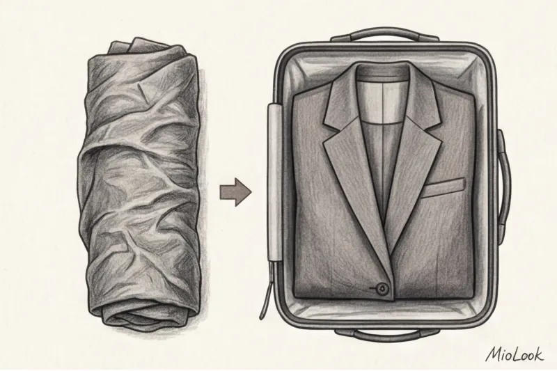 Как сложить деловой костюм в чемодан: способы без помятостей - 2