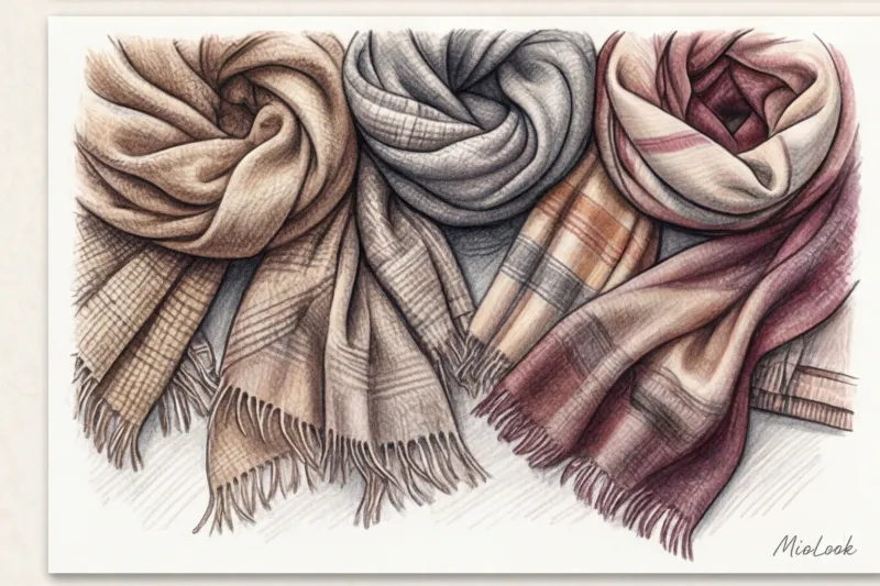 Шарф-плед: как стилизовать объемный оверсайз-шарф - 4